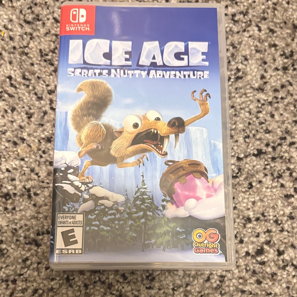 Nintendo Ice Age: Scrat's Nutty Adventure - Blue & Brown Cover